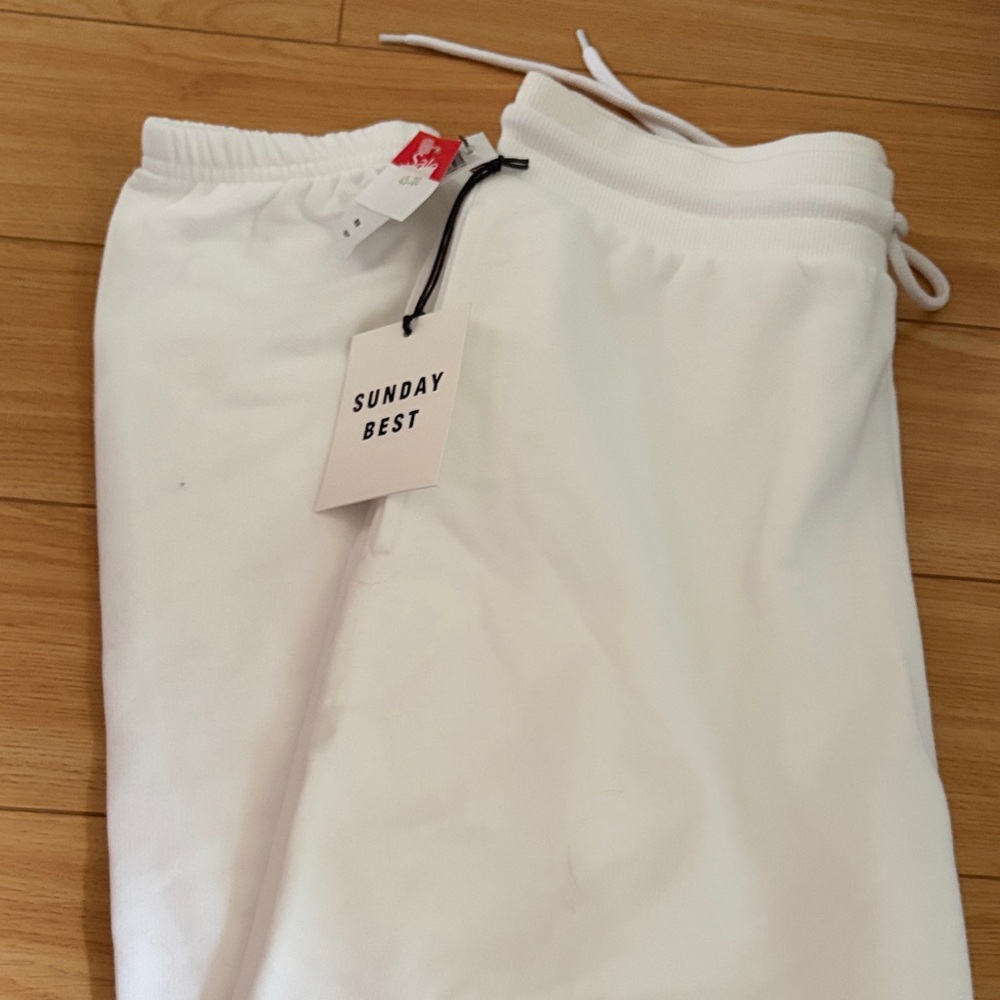 Sunday Best White Track Pants